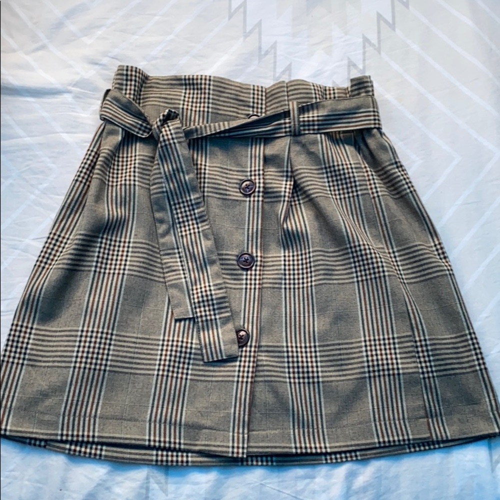 UO plaid skirt